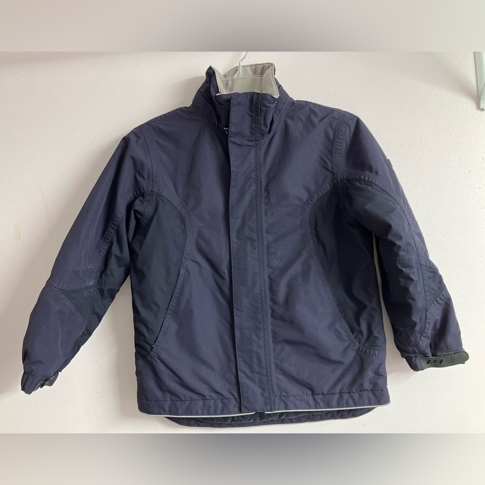 Lands’ End Boy’s Cold Weather Coat/Jacket, L (6x-7), Navy Blue